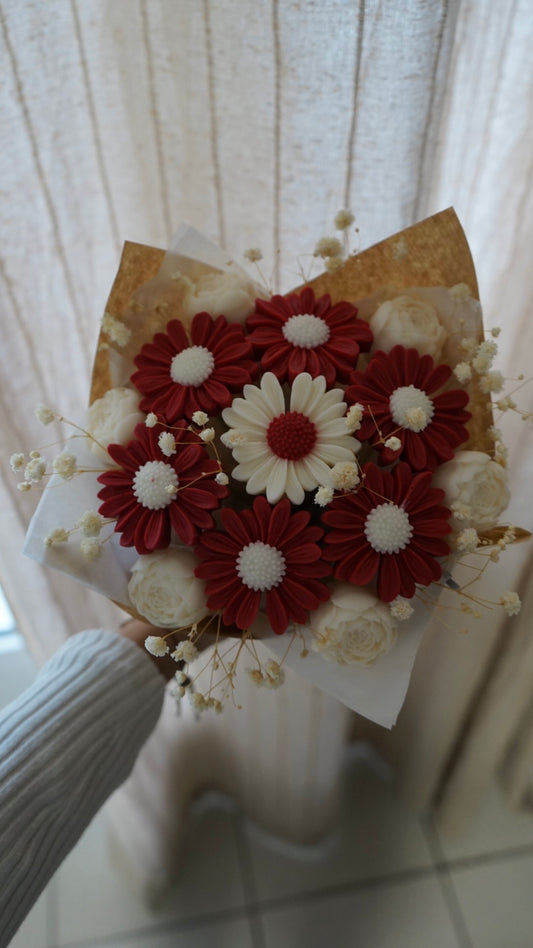 Bouquet Marguerites / Pivoines