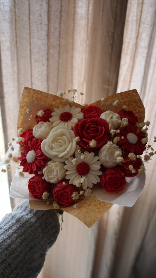 Bouquet rouge et blanc